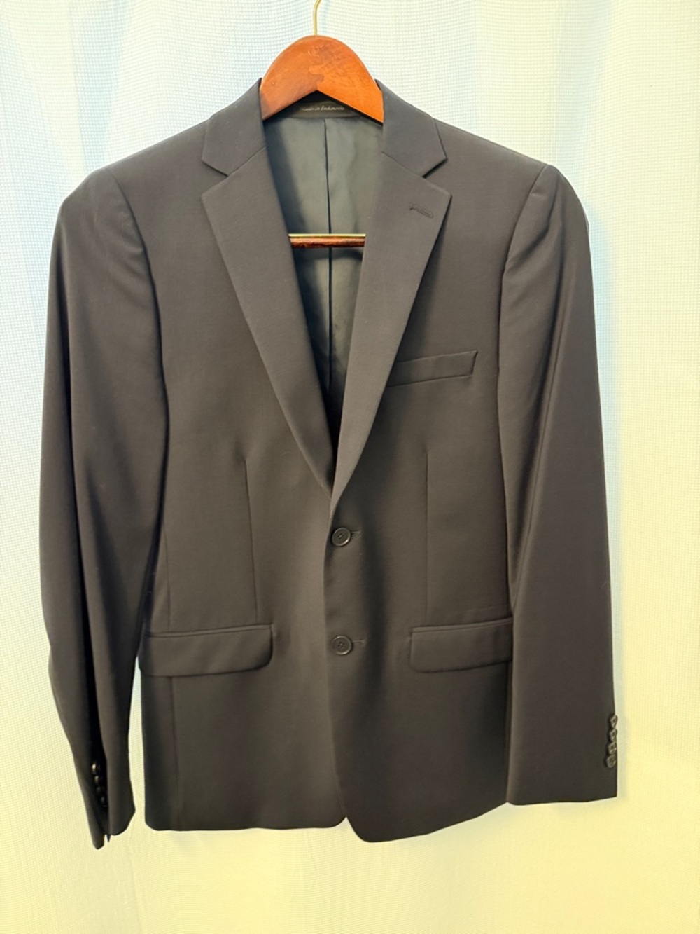 Calvin Klein Men's Navy Two-Button Blazer